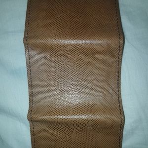 Snake skin wallet hand made and sewn